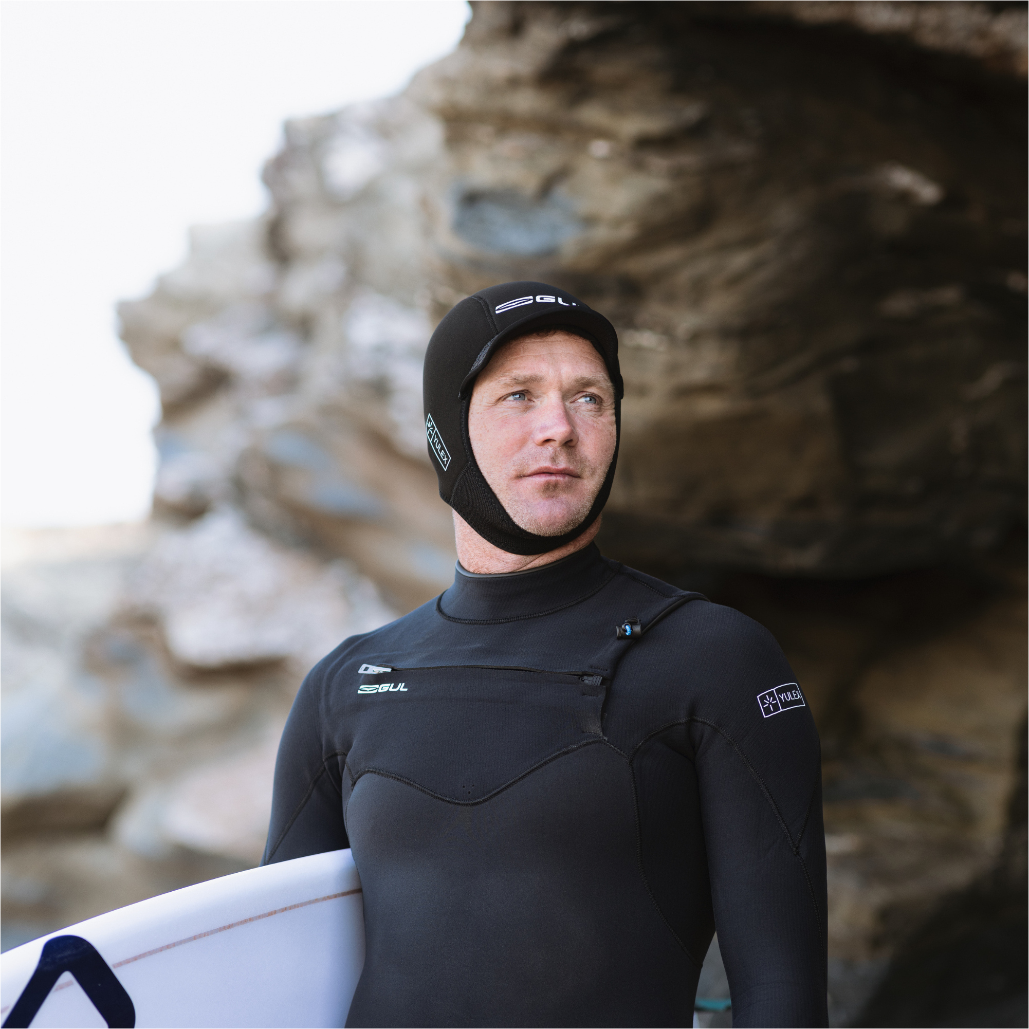 2025 Gul Mens Yulex Flexor 5/4mm Chest Zip Wetsuit FX1221-BKBK - Black